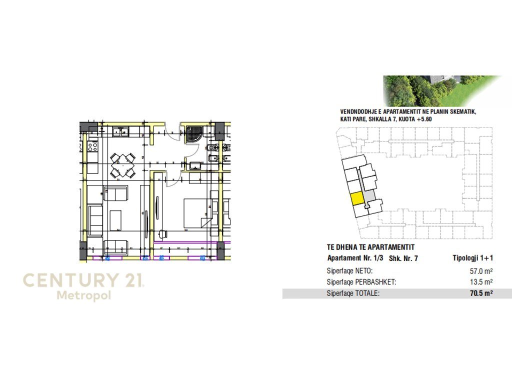 SHES APARTAMENT 1+1 NE OBJEKTIN URBAN GATE -ASTIR!