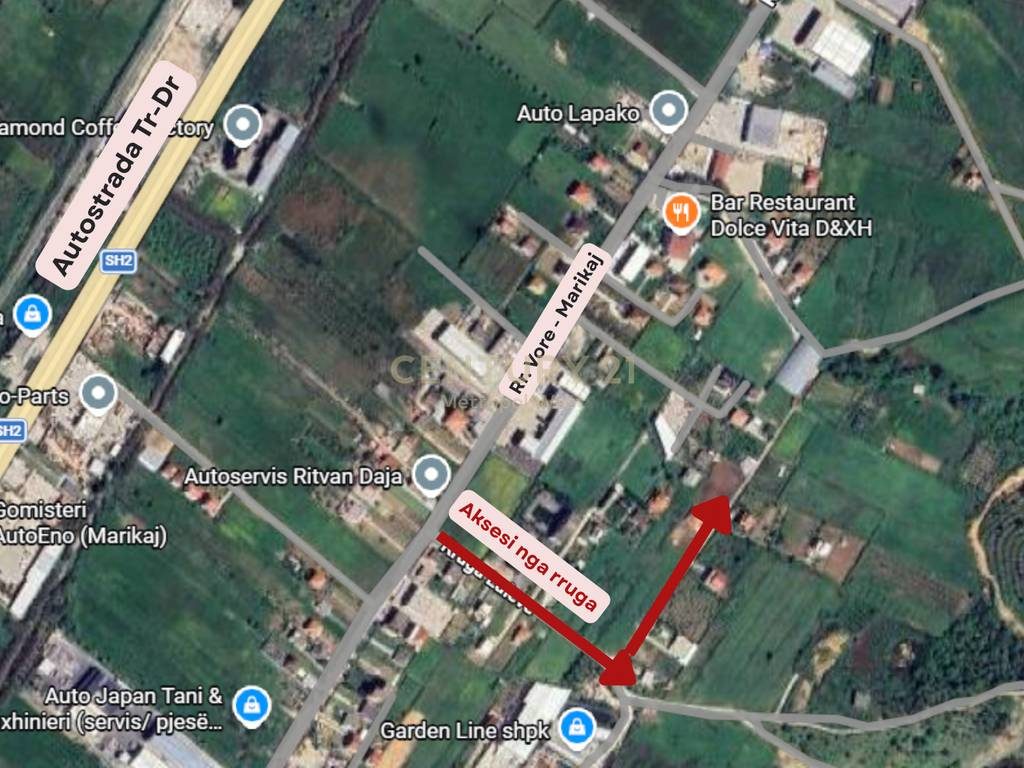 TOKË PËR SHITJE – ZONA INDUSTRIALE VORË