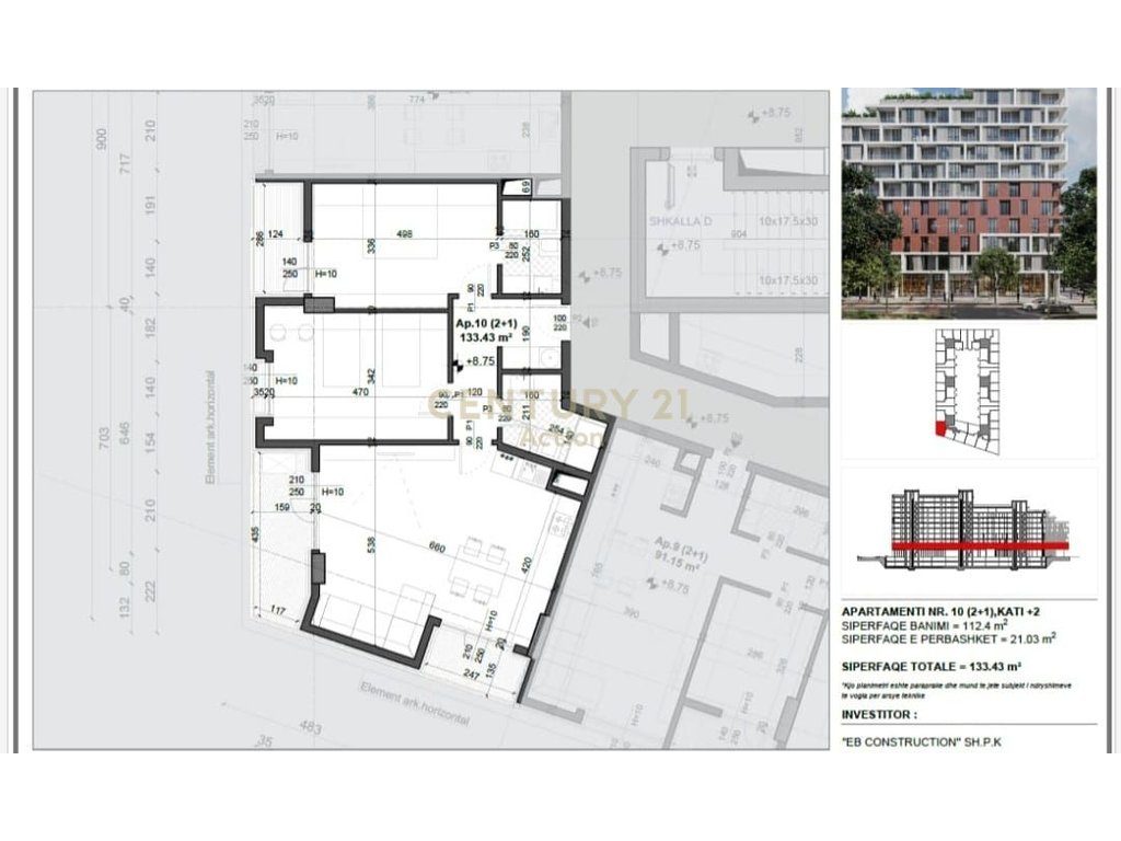 OKAZION!!! Shesim apartament  2+1 Meis Garden Residence!