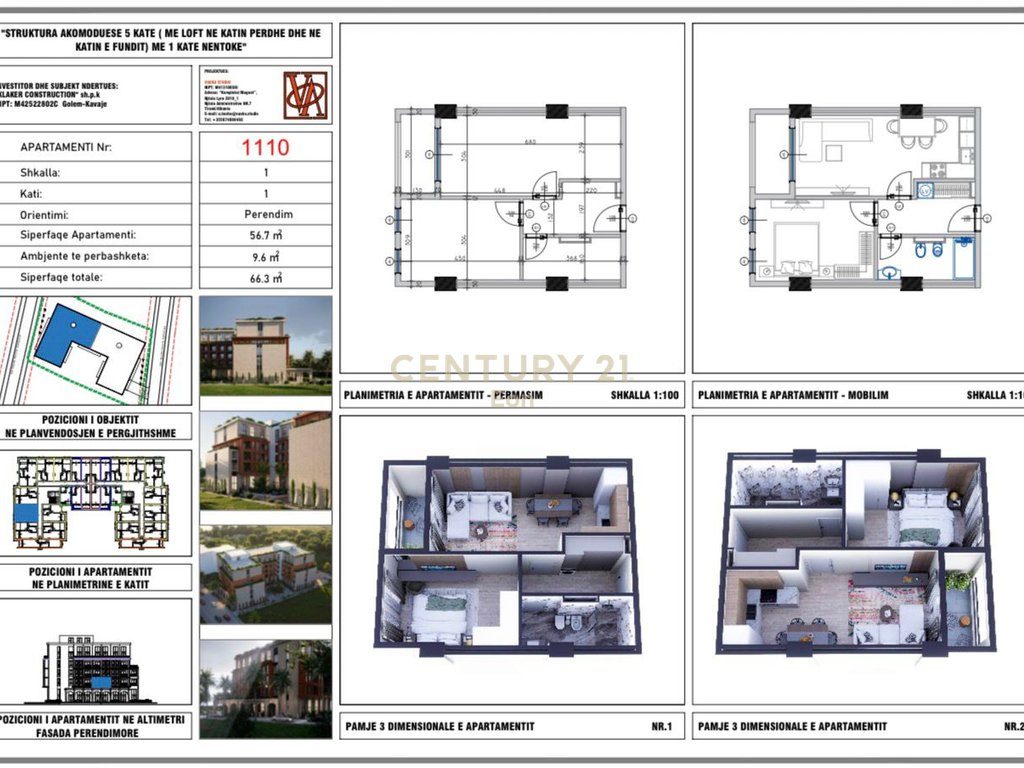 Hestia Residence, Golem ! Mundesi Pagese me Keste !  - APARTAMENT 1+1