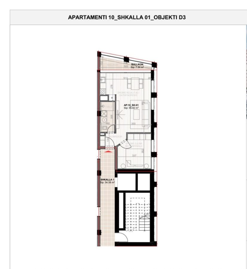 SHITET APARTAMENT 1+1+POST PARKIM NE REZIDENCEN "VLORA MARINA"!
