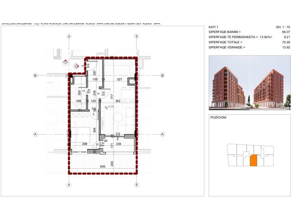 Shitet Apartament 1+1 te 21 Dhjetori – Pranë Inxhinierisë së Ndërtimit!