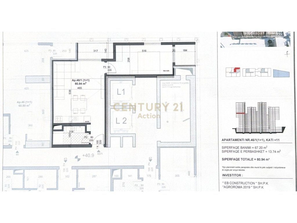 RESIDENCA SOHO TOWERS,OFROJME PER SHITJE APARTAMENT 1+1!
