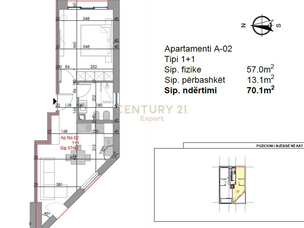 APARTAMENTE 1+1 PER SHITJE, GJIRI I LALZIT !!