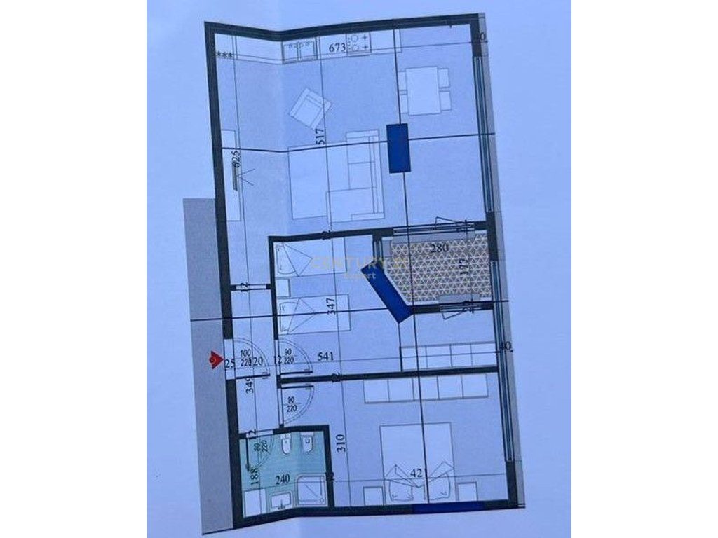 Apartament 2+1 per shitje, ne Rezidencen Colonnade, ne rrugen "Dritan Hoxha"