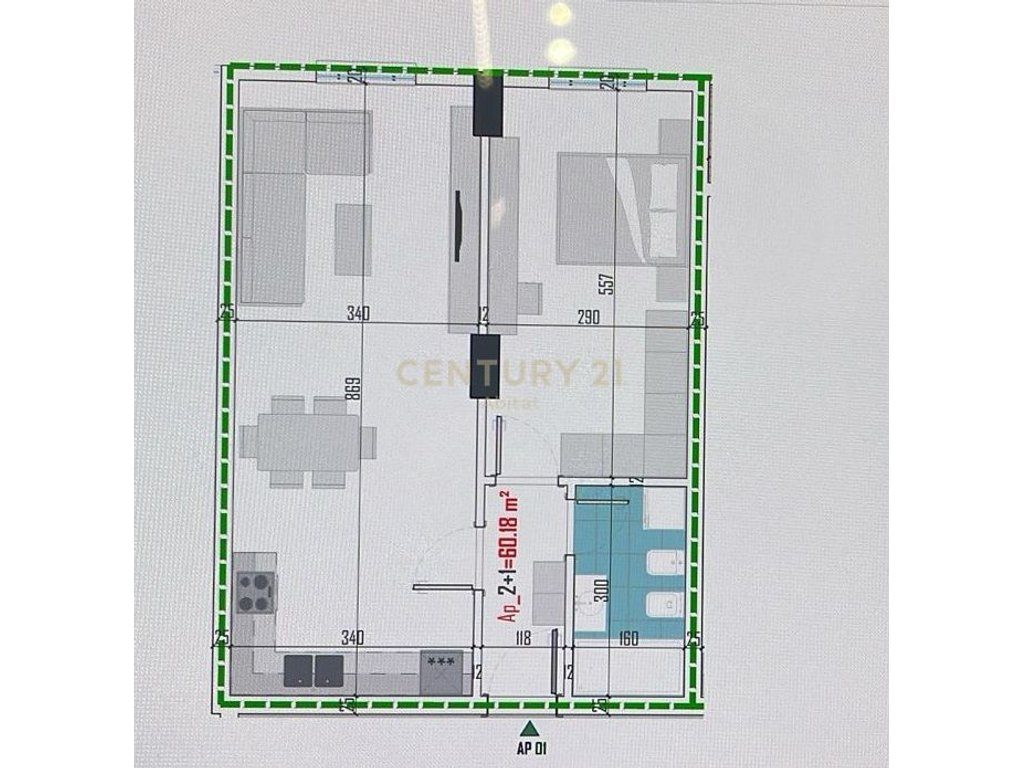 APARTAMENT 2+1+2 PER SHITJE, PASKUQAN