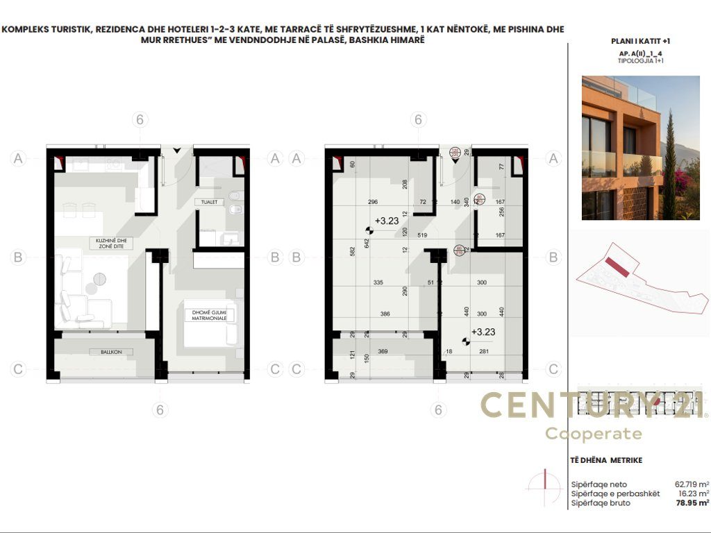APARTAMENT 1+1 NE SHITJE NE "IONAIN PALASE" - 221057€ | 79 m²