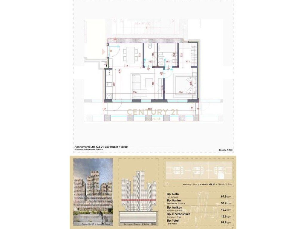 ZOGU I ZI, SHESIM APARTAMENT 1+1