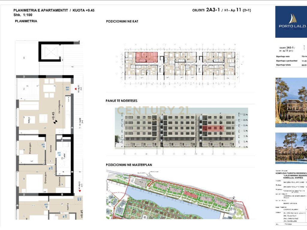 SHITET APARTAMENT 2+1 NË " PORTO LALZI " HAMALLAJ !