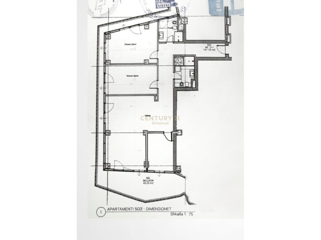 APARTAMENT 3+1+2 POSTE PARKIMI TIRANA'S ROCK