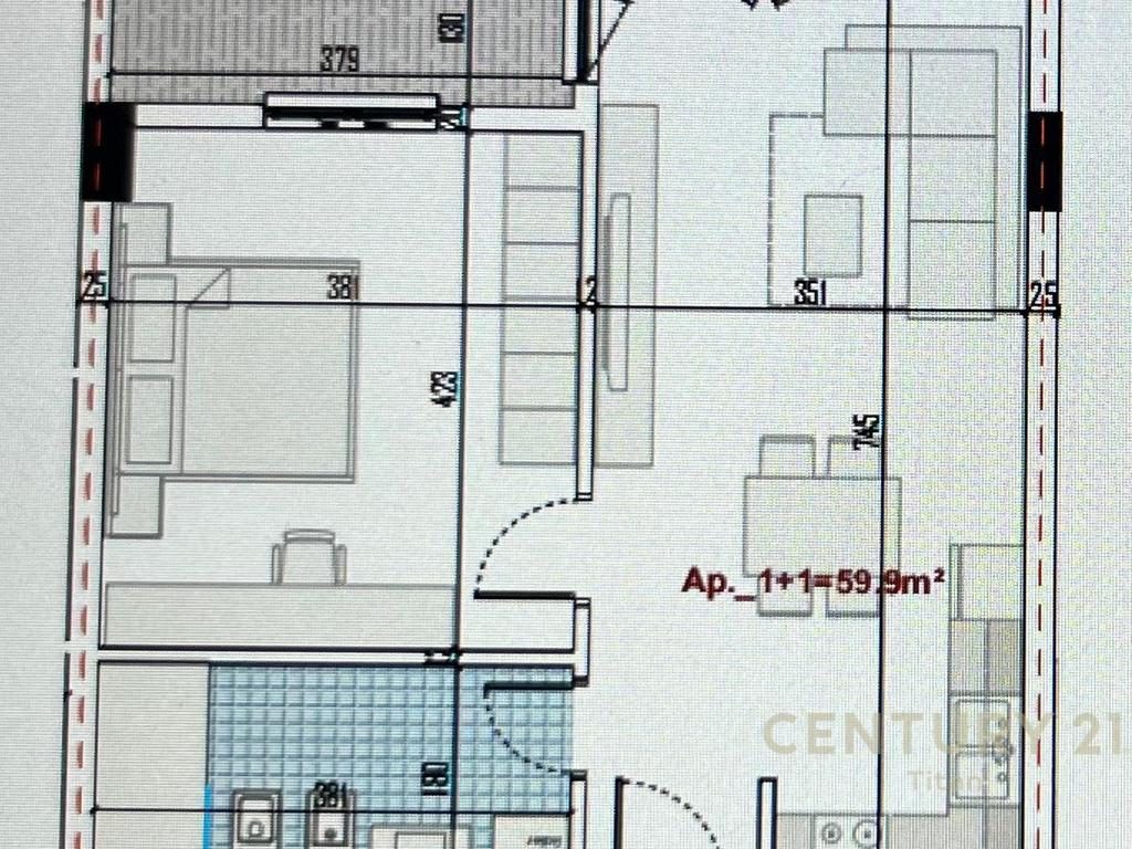 Shitet apartament 1+1, ne Rezidencen Ringside, ne Paskuqan!