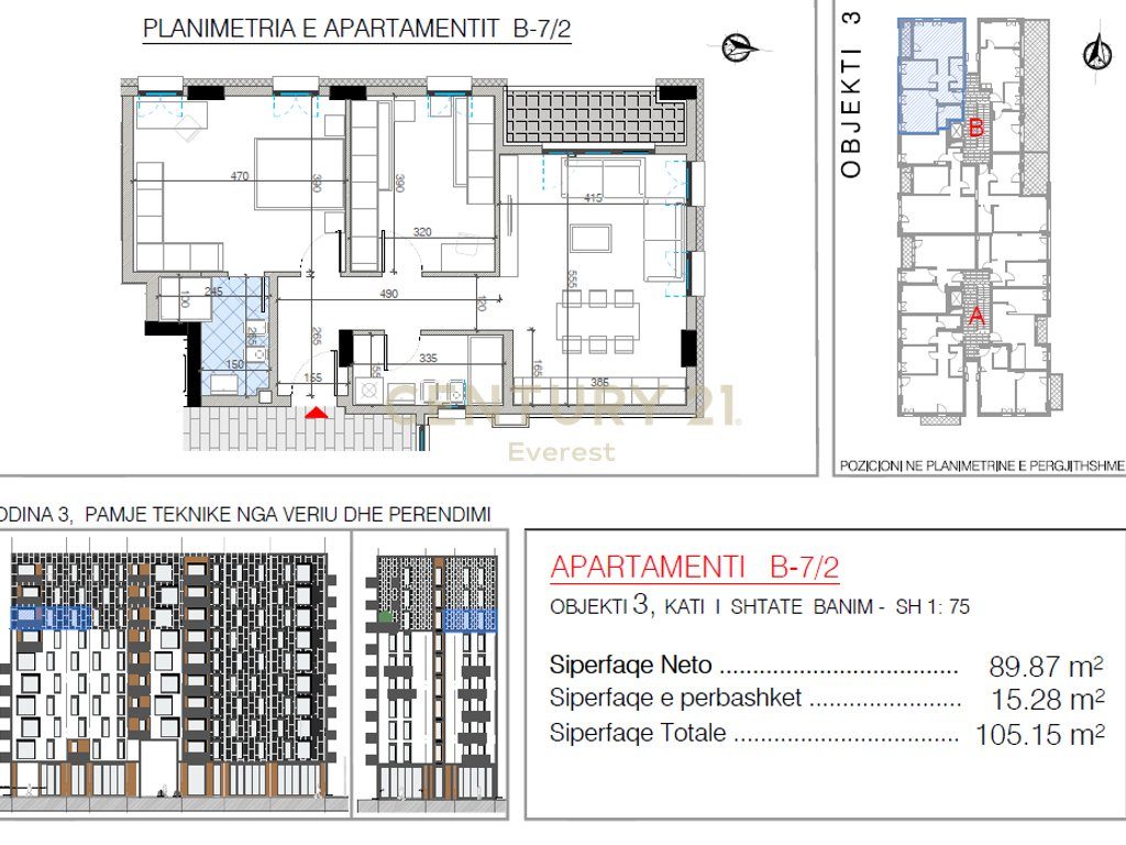 DON BOSKO, SHESIM APARTAMENT 2+1+2