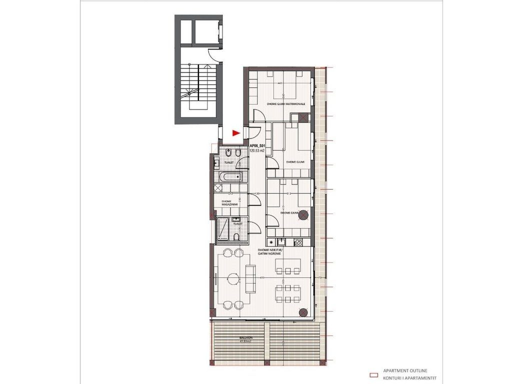 SHITET APARTAMENT 3+2+PARKIM,ME PAMJE NGA DETI,TEK "VLORA MARINA"!
