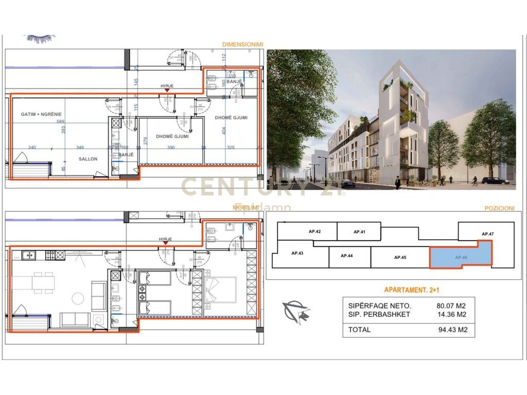 Iluminar Residence - Apartament 2+1+2 për shitje !!