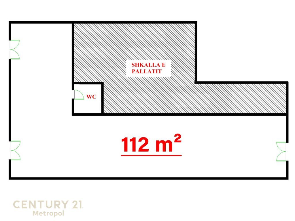 SHES AMBIENT KOMERCIAL 545m, NE ASTIR-KOMPLEKSI FRATARI!