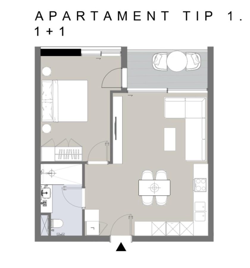 "THE ONE" REZIDENCE OFRON PER SHITJE APARTAMENT 1+1 NE VLORE!!!