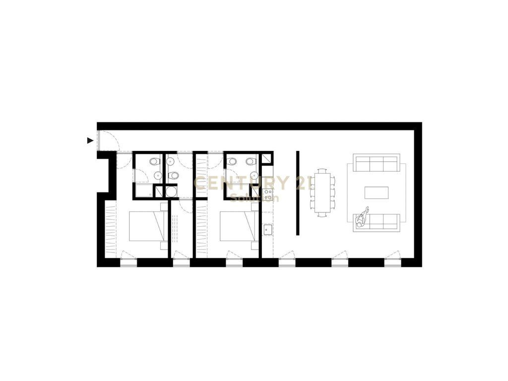 SHITET APARTAMENT 2+1+2 NE REZIDENCEN By Long Hill !!!