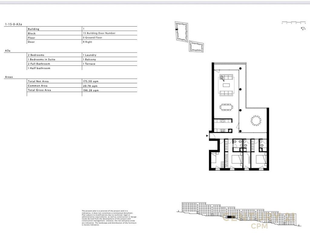 BY LONG HILL  SHESIM APARTAMENT 3+1+2 ME VERANDE (Mundesi pagese me Keste)