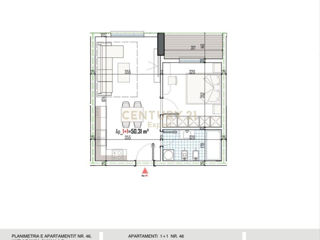 SHITET APARTAMENT 1+1 NE PASKUQAN