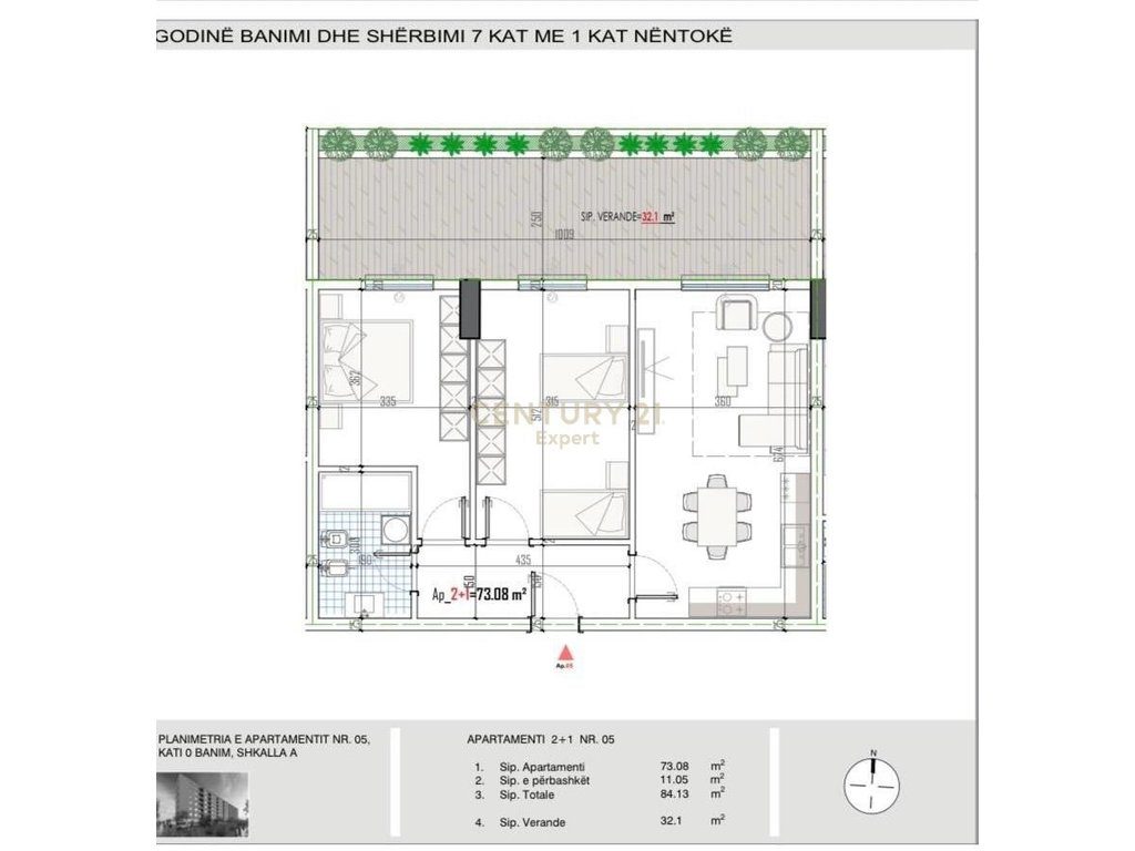 SHITET APARTAMENT 2+1 NE PASKUQAN
