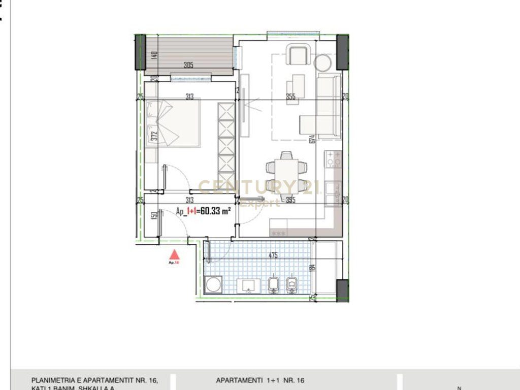 SHITET APARTAMENT 1+1 NE PASKUQAN