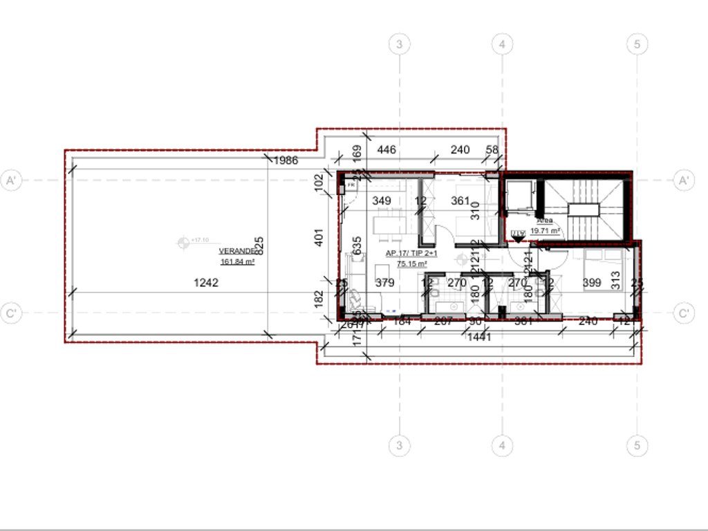 SARANDE, SHESIM PENTHOUSE 2+1+2  ME PAMJE TE HAPUR NGA DETI