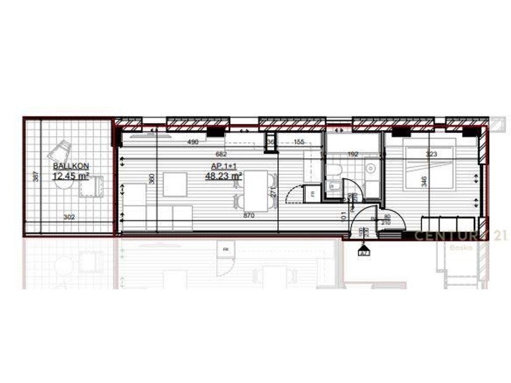SHITET APARTAMENT 1+1 , SARANDE