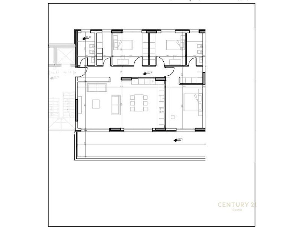 SHITET APARTAMENT 3+1+2+VERANDE BLIN RESIDENCE, FARKE !