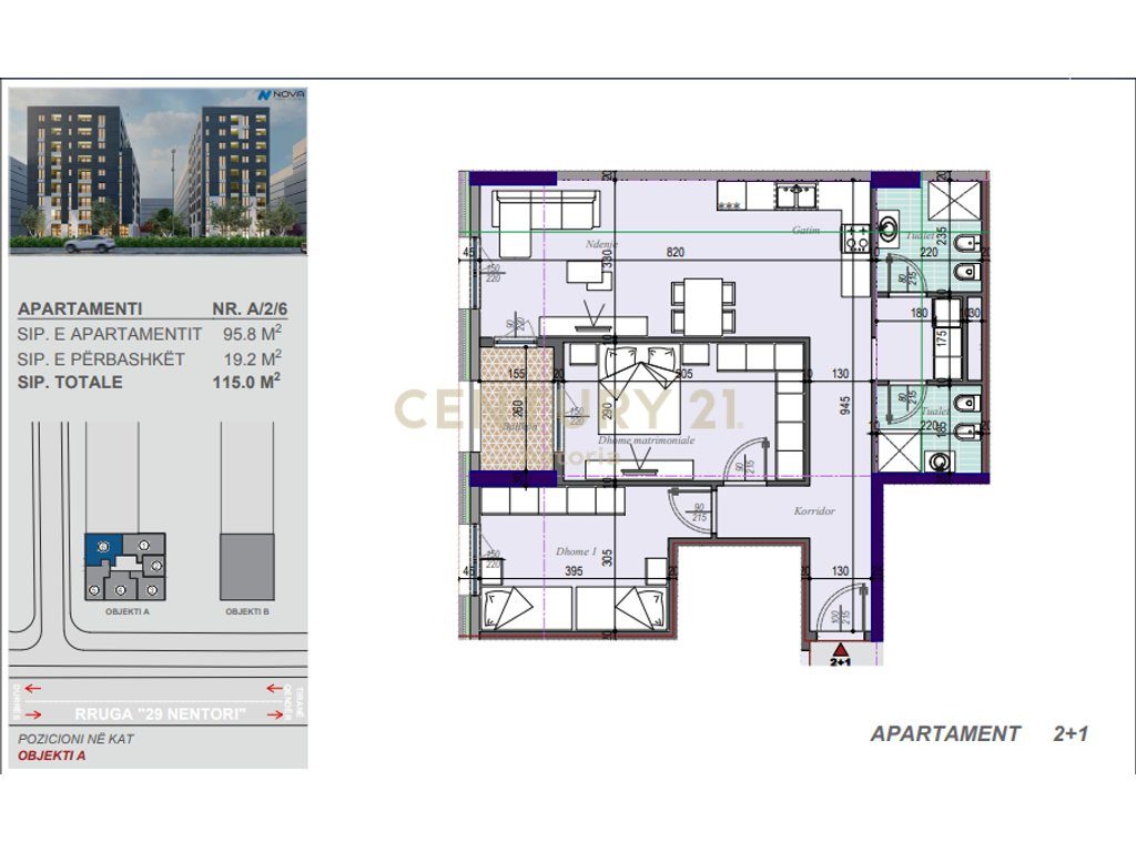 "OKAZION" APARTAMENT 2+1+2 NE SHITJE, TIRANA NEW ENTRY 3