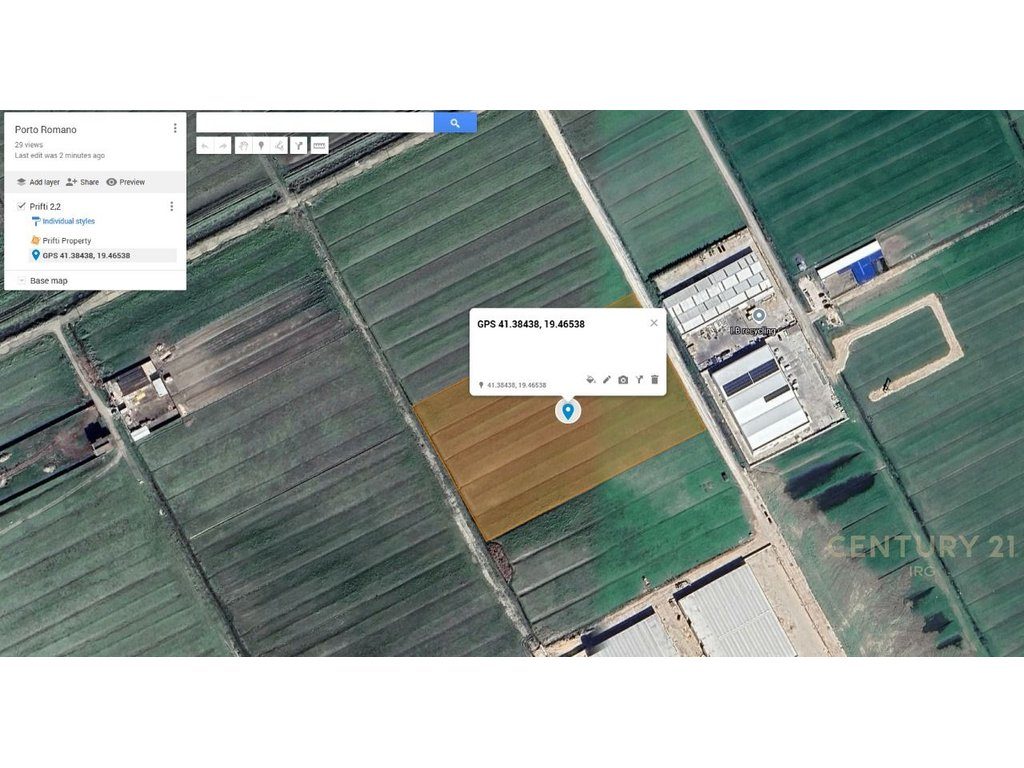 Tokë Industriale per shitje ne Porto Romano, Bisht Kamez Durres!
