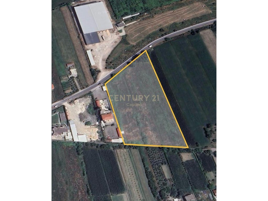 OKAZION Tokë për Shitje në Rinas, Tiranë - Zonë e kuqe, me intensitet të lartë ndërtimi