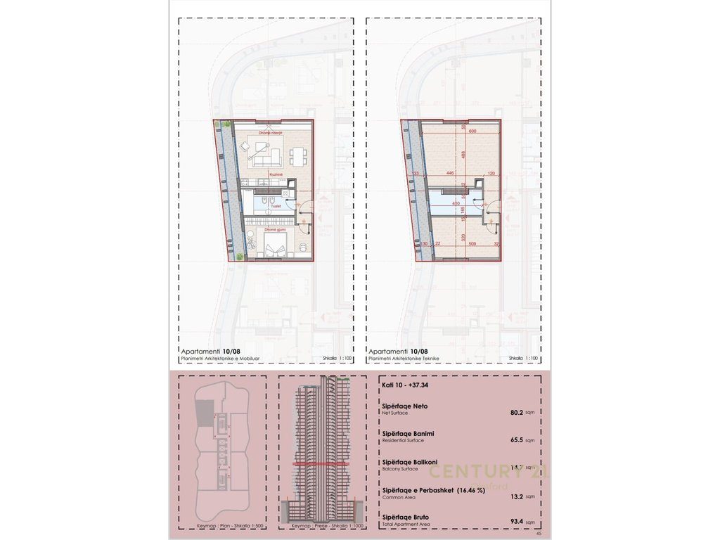 EKSKLUZIVE SHITET APARTAMENT 1+1+BALLKON TEK TOP SEVEN TOWER!