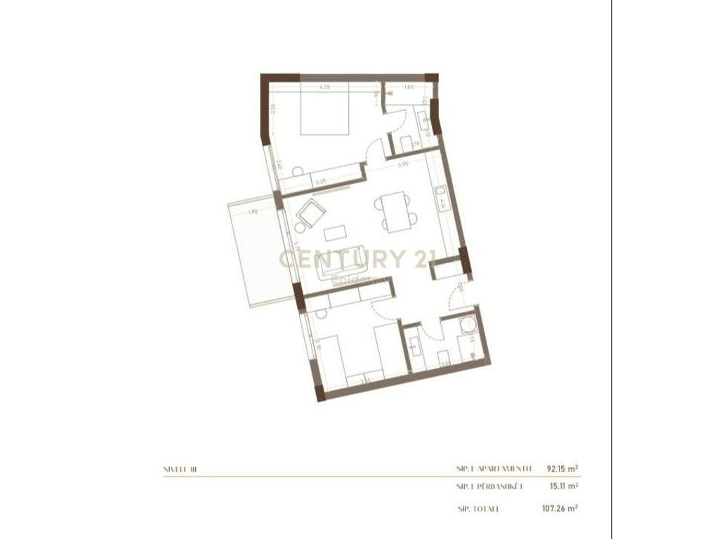 Apartament 2+1+2 për Shitje tek residenca ''HERA ''! 
Mundesi pagese me keste !