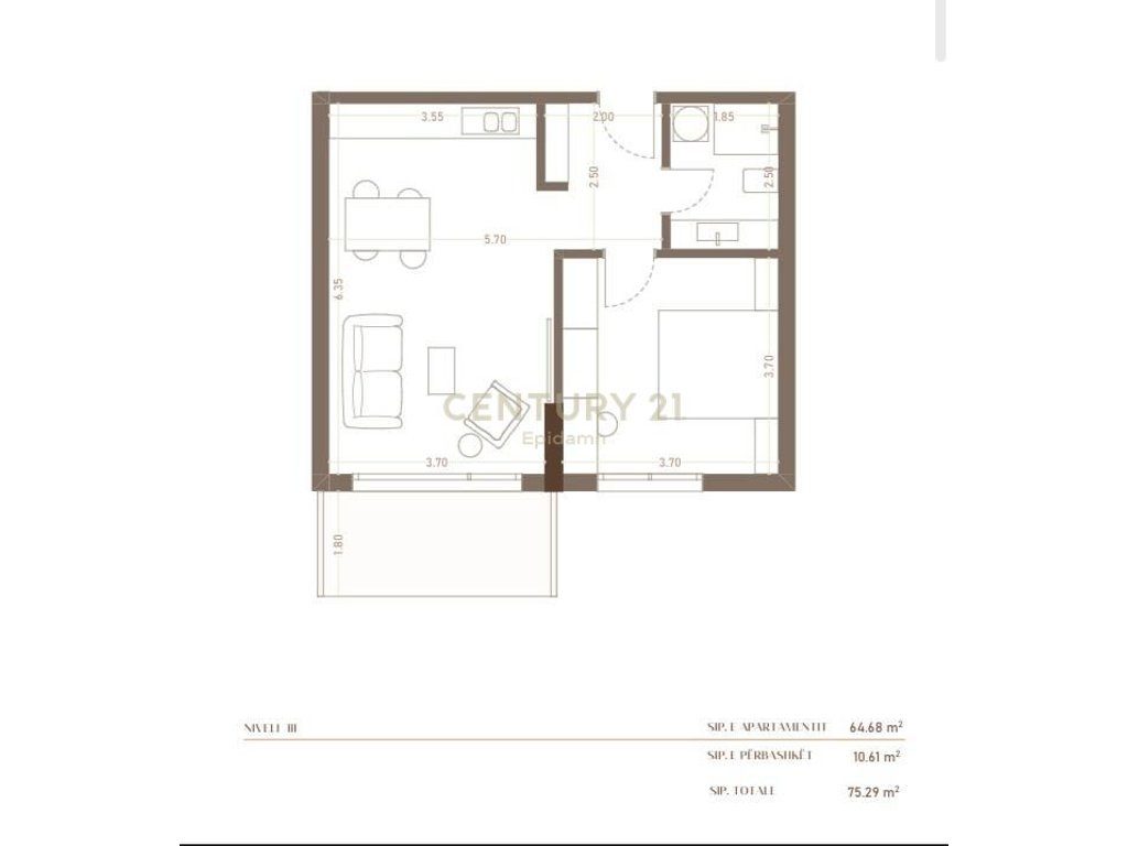Apartament 1+1+ për Shitje tek residenca ''HERA ''! 
Mundesi pagese me keste !