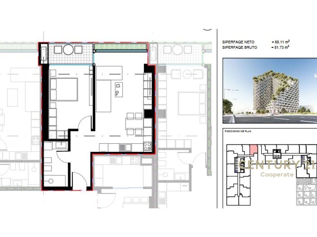 SHESIM APARTAMENT 1+1 TE "LION REZIDENCES 2"