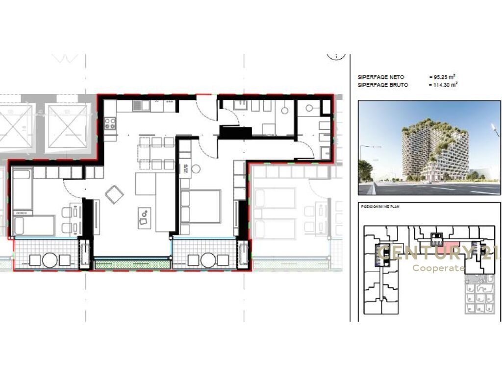 SHESIM APARTAMENT 2+1+2 TE "LION REZIDENCES 2"