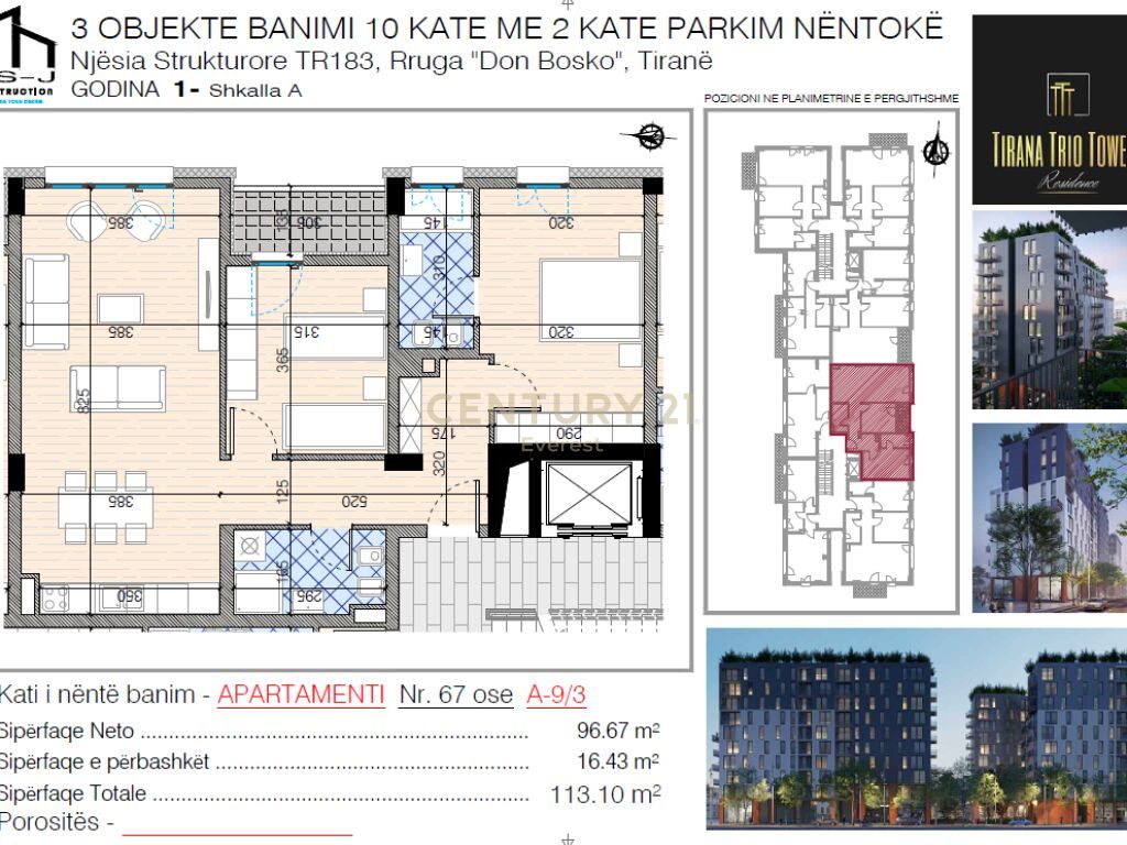 DON BOSKO, SHESIM APARTAMENT 2+1+2